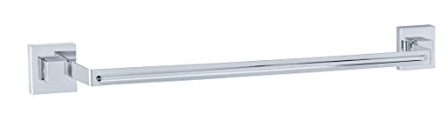 Wenko 22684100 Badetuchstange „Quadro“ mit Vacuum-Loc, Edelstahl, Silber, 60.5 x 7 x 6 cm - 4