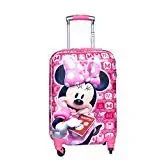 Swarn Kids Stylish Light Weight Micky Mouse Printed ABS Poly Carbonate Trolley Suitcase Bag (Size: 21 Inches - 0513))