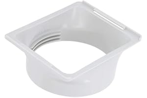 Klimaanlagen Abluftschlauch Adapter Tragbarer Fenster-AC-Abgasschlauch-Koppler Gewinde-Design ABS Rechteckig auf Runden Tragbaren Abluftkanal-Schlauchadapter für 150 Mm / 5,9 Zoll Rohr