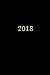 2018: Kalender/Terminplaner: 1 Woche auf 2 Seiten, Format ca. A5, Cover schwarz by 