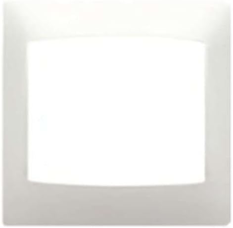 BJC Coral – Plate 1 Element Horizontal Series Coral without frame White