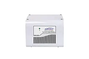 AXVOLT Copper Voltage Stabilizer for Led/Smart TV up to 55 inch + Set Top Box + Home Theater, 100% Copper White