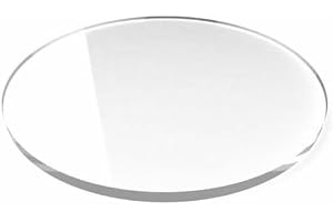 Klar akrylskiva, 250 mm diameter (2 mm-10 mm tjocklek) for skylttillverkning, hartskonst och displayställ 1 st(3mm)