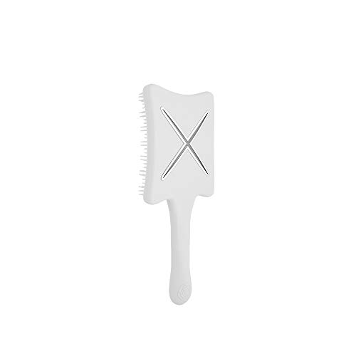 ikoo Paddle X Pops - Cepillo de viaje plano, todo tipo de cabello. Desenreda y masajea. La ventilación anti estrés asegura un secado fácil y rápido. Ergonómico y vegano.