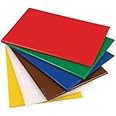 Acense Professional Large Chopping Board Catering Food Prep Cutting Colour Coded (6 Assorted Colours)
