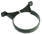 HUNTER 110mm (2 Screw Socket Bracket) BLACK Soil Pipe and fittings Select individual parts as required.