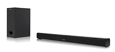 Sharp HT SBW 110 Système Barre de Son 2.1 Slim, 80 cm Noir