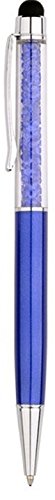 QUALITÄT 2-in-1 Kapazitiver Touchscreen-Stylus und Kugelschreiber mit Swarovski-Kristallen. GRATIS-KULI-MINE (MARINE) - 3