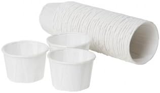 1000 Wax Paper Pot (1oz) Sauce Condiment Container Medicine Pill Pot (4 x 250 Packs)