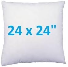 4 X CUSHION PILLOW INSERT INNER FILLER PAD HOLLOWFIBRE SCATTERS 24" BRITISH MADE