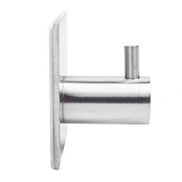 Alicemall Selbstklebend Kleiderhaken Mantel Hut Serviette Wandhaken Bad Küche Edelstahl 1HAKEN (silber) - 5