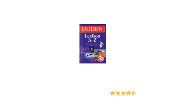 Duden Lexikon A Z Amazon De Bucher