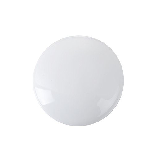 Runde Weiß Ablaufgarnitur POP UP Ventil Waschbecken Stöpsel für Waschbecken mit Überlauf, aus Hochwertige Keramik und Messing - 6