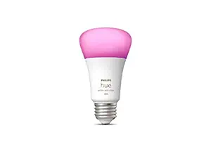 PHILIPS Hue Gen 3 Smart Light E27 Color Ambiance 9W Bulb, Bluetooth & Zigbee Compatible Hue Bridge Optional, Compatible with Alexa & Google Assistant, White