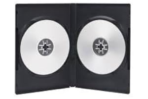 QDWQ-US Network Trading Lot de 25 boîtiers DVD doubles noirs de marque