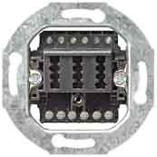 Preisvergleich Produktbild Gira 003210 Steckdose TAE 2x 6 NFF Einsatz