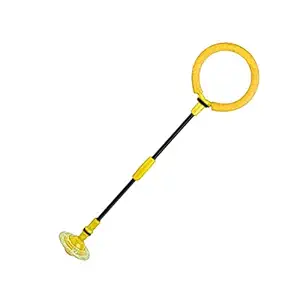 Majik Colorful Flashing Jumping Skipping Ring Swing Ball for Kid?s Boys and Girls (Yellow)