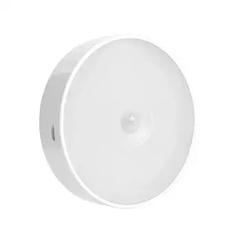 Crasts USB Rechargeable Operated LED Motion Sensor Wireless Wall Night Cold Light (Pack of 1)
