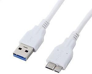 CellularOutfitter USB 3.0 A to Micro B Charge and Sync Connector - High Performing Super Speed Cable - White