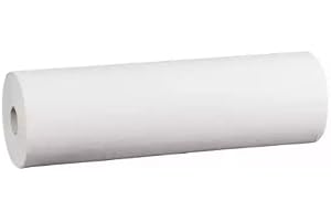Generisk läkarrulle vit 50 cm x 50 m – mångsidig liggtäckning och övningsbehov, högkvalitativ läkarkräpp, perforerad pappersr