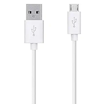 Data cable compatible for Oppo USB Fast Original Charging Cable, Data Transfer Cable(1m, White)