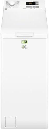Electrolux 600 Lavatrice a Carica Dall'alto, 6 kg, EW6T526C, Tecnologia SensiCare, Display LED con Touch Control, Giri 1151, 400x600x890 mm, Classe C, Bianco