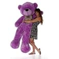 AVSHUB Soft Stuffed Teddy Bear Cute Spongy Huggable/Non-Toxic/Super Soft Plush Toys Gift for Soft Lovable Stuffed Plush Toy for Special Occasion Birthday Anniversery Valentine's Day (Purple, 7 Feet)