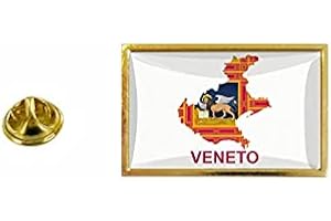 Akachafactory Pins pin Badge Pin Bandiera Paese Mappa Regione Italia Provincia Veneto venezia