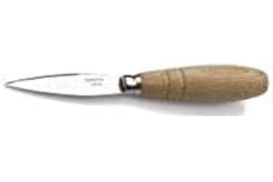 ZASEVES Coltello apriostriche apricozze professionale, coltello per aprire ostriche cozze vongole crostacei, apri ostriche apri cozze in acciaio inossidabile con manico in legno, coltello per frutti di mare