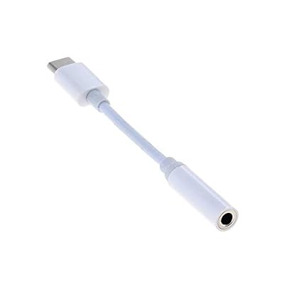 WEISS - MORE POWER + Adaptateur Audio USB-C - > 3,5 mm stéréo câble/Jack pour Huawei P20 | Huawei P20 Pro | Huawei Mate 10 Pro | Blanc - More Power +