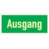 Preisvergleich Produktbild Schild Ausgang, HLF, Folie, selbstklebend