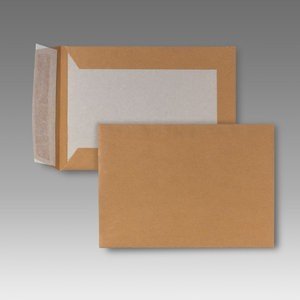 Bong 14001 - Sobres C5 (papel de estraza 90 g/m², reverso de cartón gris 450 g/m², cierre autoadhesivo, 250 unidades), color marrón