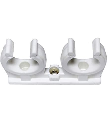 Tecuro Rohrclip Set 50 Stück 28mm - Kunststoff Rohrschellen Mit M6 Gewinde