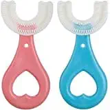 STETIX Baby Soft U-shaped Toothbrushes, Standard Food Grade Soft Silicone Brush Head, Dental Care for Kids Hand-Held, Toothbrush 360? Oral Teeth Cleaning Tools, For 2-7 Year Children | silicon brush | for kids baby toothbrush | Gift For Baby Infant Toddler Children | for longer periods of time while still developing healthy | (BABY BRUSH)
