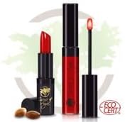 Essence of Argan Lip Care Bundle - Moisturizing Deep Red Lipstick & Nourishing Lip Gloss with Organic Moroccan Argan Oil - Voluptuous Sexy Lips - Sun Protection, Long Lasting & Colorful Lip Balm Set