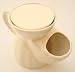 Pottery Shaving mug with soap tablet, white