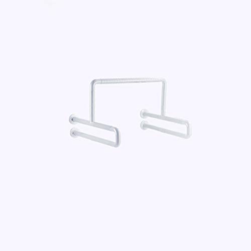 Preisvergleich Produktbild Antimikrobielle Nylon Handläufe Badezimmer Urinal Edelstahl Skid zugänglich Behinderte ältere WC Schüssel Armlehne (Farbe : Weiß)