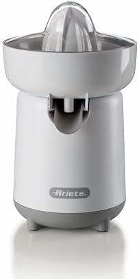 Ariete Spremiagrumi Breakfast 418, Spremiagrumi Elettrico con 2 Coni per Frutti Grandi e Piccoli, Beccuccio Salvagoccia, Doppia Rotazione, Coperchio di Protezione, Piedini Antiscivolo, 40W, Beige