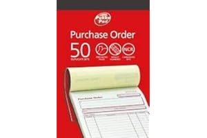 PUKKA PADS Pukka Pad, NCR Duplicate Purchase Order Book 137 x 203mm (Pack of 5)