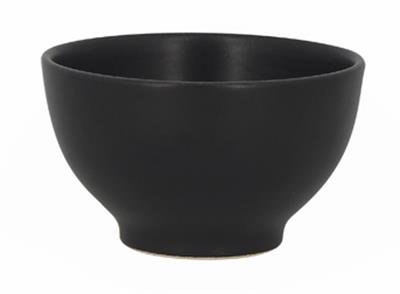 Schüssel 15 cm aus Steingut Alfa schwarz matt 2513203 – Rezeption – Lot de 6