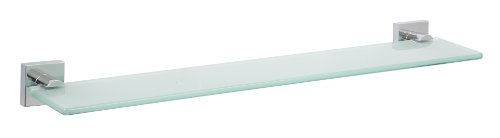 Nie wieder bohren EK200 ekkro Glasablage inklusive satiniertem Glas, 60 x 12 x 5 , verchromt, inklusive - Befestigungstechnik