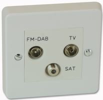 Preisvergleich Produktbild TRIPLEXER WHITE 7063+7091 By CRABTREE