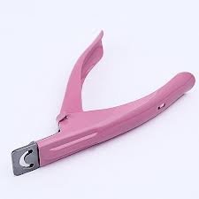 Tijeras Cortauñas Uñas Falsas Gel Acrílico Profesional Rosa por Boolavard® TM