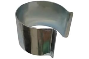 Atout Loisir Clips de fixation ronds en acier galvanisé, Diamètre 32 x 30, Lot de 25