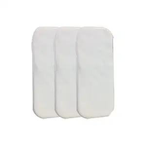 Chinmay Kids Microfiber 4 Layer Baby Diaper Inserts - Reusable Baby Cloth Diaper, Age 0-24 Months, White (Pack of 3)