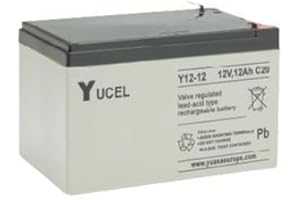 BEST PRICE SQUARE BATTERY, LEAD ACID 12V 12AH, YUCEL BPSCA Y12-12 - BT05638 By YUASA