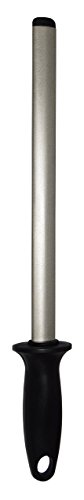 DinoK – Diamant 26cm Wetzstahl Oval – Professionelle Messerschärfer, Köche, die beste Wahl für die Küche und Honen Fleischermesser - 6