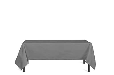 Soleil d'Ocre 818230 Alix Nappe Antitaches Rectangle Polyester Gris 140 x 300 cm