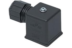 MOLEX Connecteur mPm® pour électrovanne noire 2 pôles + terre carrée 18 mm