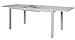 Produktbild GARDENho.me Hochwertiger Aluminium Ausziehtisch mit Glasplatte 160-220x90 cm Silber Gartentisch Terrassentisch